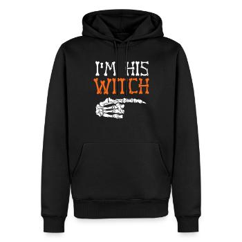 Lustiges passendes Halloween Kostüm für Paare Ich bin - Männer Premium Bio Hoodie - Schwarz - Vorne - Nico (187cm)