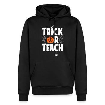 Trick or Teach Shirt Lustige Frauen Lehrerin - Männer Premium Bio Hoodie - Schwarz - Vorne - Nico (187cm)