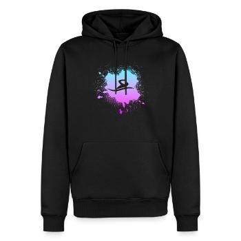 Schwimmen - Männer Premium Bio Hoodie - Schwarz - Vorne - Nico (187cm)