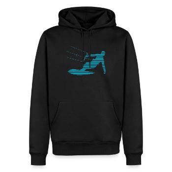 kite surfen - Männer Premium Bio Hoodie - Schwarz - Vorne - Nico (187cm)