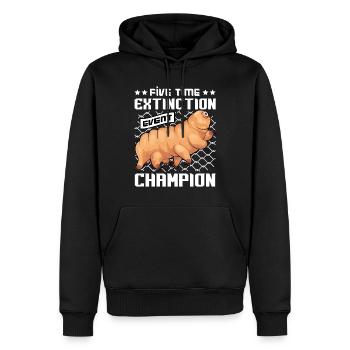 Moos Ferkel Wissenschaft Biologie Bärtierchen - Männer Premium Bio Hoodie - Schwarz - Vorne - Nico (187cm)