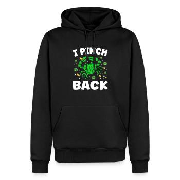 I clamp goblin-cloverleaf-st. Patrick's Day - Men’s Premium Organic Hoodie - black - Front - Nico (187cm)