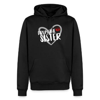 Drumline Trommeln Geschenk - Männer Premium Bio Hoodie - Schwarz - Vorne - Nico (187cm)