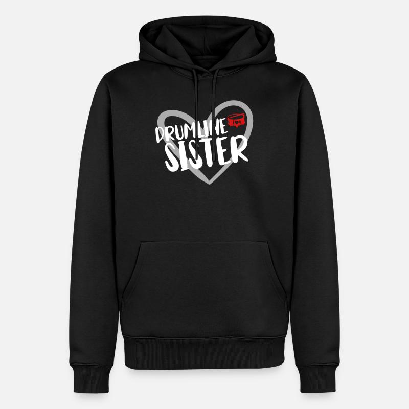 Drumline Drum Cadeau - Sweat à capuche Premium bio Homme - noir
