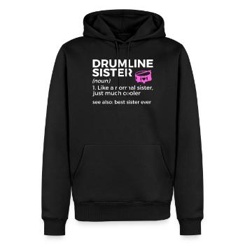 Drumline Trommeln Geschenk - Männer Premium Bio Hoodie - Schwarz - Vorne - Nico (187cm)
