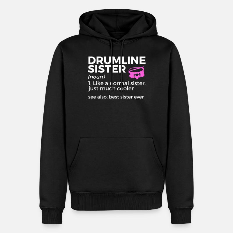 Drumline Drum Cadeau - Sweat à capuche Premium bio Homme - noir