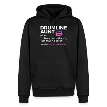 Drumline Trommeln Geschenk - Männer Premium Bio Hoodie - Schwarz - Vorne - Nico (187cm)