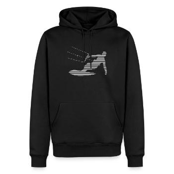 kite surfen - Männer Premium Bio Hoodie - Schwarz - Vorne - Nico (187cm)