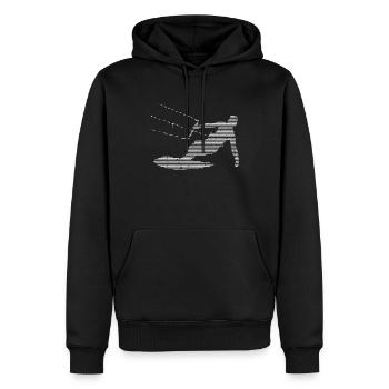kite surfen - Männer Premium Bio Hoodie - Schwarz - Vorne - Nico (187cm)
