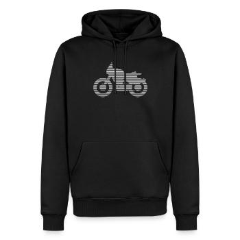 Motorcycle - Men’s Premium Organic Hoodie - black - Front - Nico (187cm)