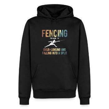 Fechten - Männer Premium Bio Hoodie - Schwarz - Vorne - Nico (187cm)