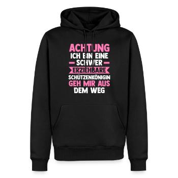 Schützenverein Schützenfest Schützenkönig - Männer Premium Bio Hoodie - Schwarz - Vorne - Nico (187cm)