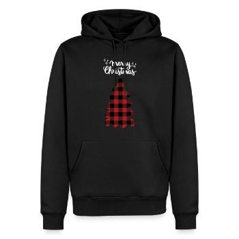Joyeux Noël Drôle de Chemise de Noël - Sweat à capuche Premium bio Homme - noir - Devant - Nico (187cm)