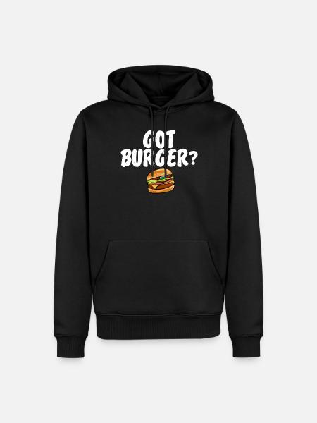 Burger Lover Gift - Men’s Premium Organic Hoodie - black