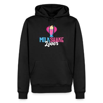 J’adore Milkshakes Milkshake Gift - Sweat à capuche Premium bio Homme - noir - Devant - Nico (187cm)