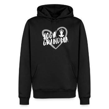 Yoga - Männer Premium Bio Hoodie - Schwarz - Vorne - Nico (187cm)