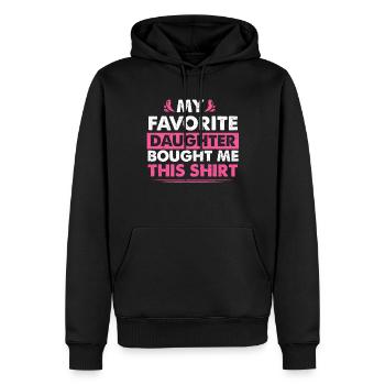 Meine Lieblingstochter hat mir dieses Hemd gekauft Mama - Männer Premium Bio Hoodie - Schwarz - Vorne - Nico (187cm)