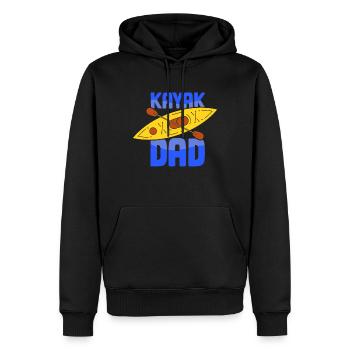 Kayak Père Kayakiste Kayak Kayak Kayak Hobby - Sweat à capuche Premium bio Homme - noir - Devant - Nico (187cm)