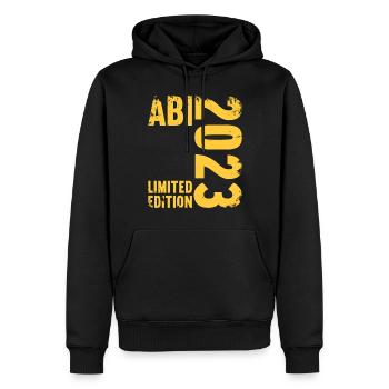 Abitur Gymnasium Women and Men Abi 2023 - Men’s Premium Organic Hoodie - black - Front - Nico (187cm)