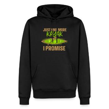 Un seul kayak de plus a promis de faire du kayak kayak - Sweat à capuche Premium bio Homme - noir - Devant - Nico (187cm)
