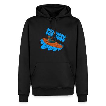 Pagayer pour la nourriture Kayak Hobby Kayak - Sweat à capuche Premium bio Homme - noir - Devant - Nico (187cm)