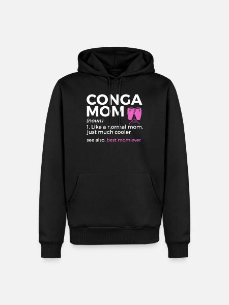 Konga Musiker - Männer Premium Bio Hoodie - Schwarz