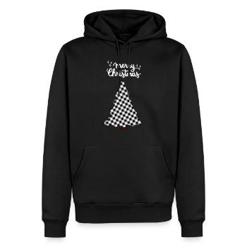 Joyeux Noël Drôle de Chemise de Noël - Sweat à capuche Premium bio Homme - noir - Devant - Nico (187cm)