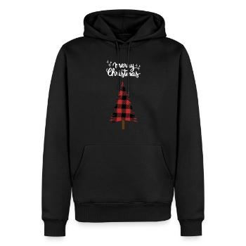 Joyeux Noël Drôle de Chemise de Noël - Sweat à capuche Premium bio Homme - noir - Devant - Nico (187cm)