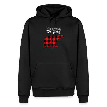 Joyeux Noël Drôle de Chemise de Noël - Sweat à capuche Premium bio Homme - noir - Devant - Nico (187cm)