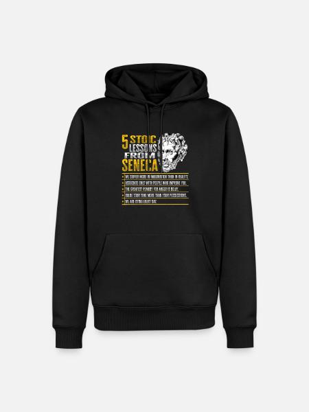 Socrates Philosophy Design - Men’s Premium Organic Hoodie - black
