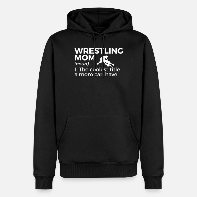 Lutte - Sweat à capuche Premium bio Homme - noir