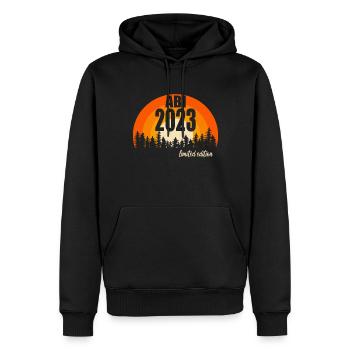 Abitur Gymnasium Damen und Herren Abi 2023 - Männer Premium Bio Hoodie - Schwarz - Vorne - Nico (187cm)