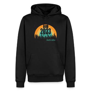 Abitur Gymnasium Damen und Herren Abi 2023 - Männer Premium Bio Hoodie - Schwarz - Vorne - Nico (187cm)