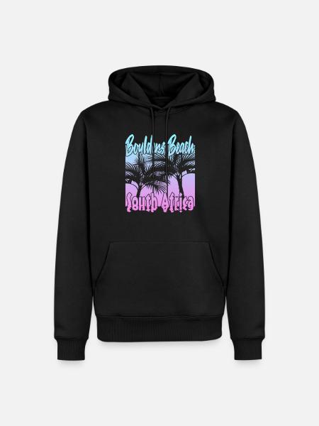 Boulders Beach - Männer Premium Bio Hoodie - Schwarz