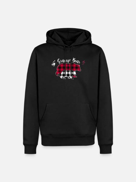 Gramps Bear - Men’s Premium Organic Hoodie - black