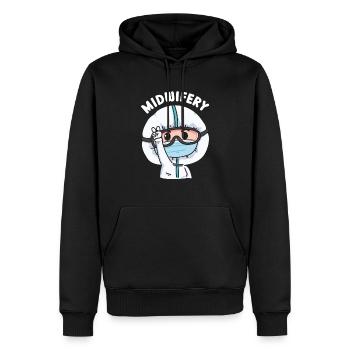 Hebammenwesen Geburtshilfe Hebammen Beruf Hebamme - Männer Premium Bio Hoodie - Schwarz - Vorne - Nico (187cm)
