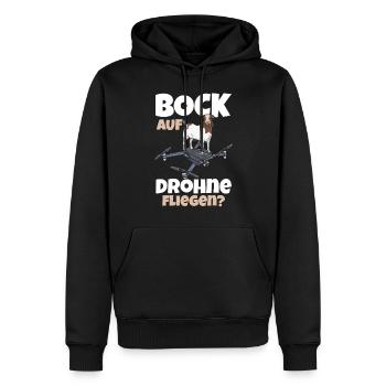 Drone Lustiger Drohnenpilot - Bock auf Drohne flie - Männer Premium Bio Hoodie - Schwarz - Vorne - Nico (187cm)