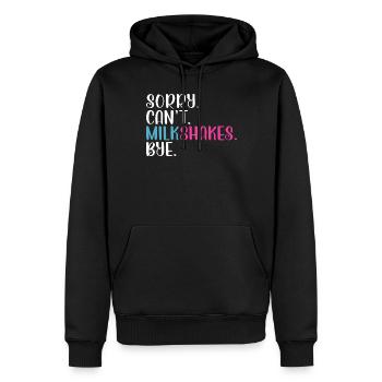 J’adore Milkshakes Milkshake Gift - Sweat à capuche Premium bio Homme - noir - Devant - Nico (187cm)