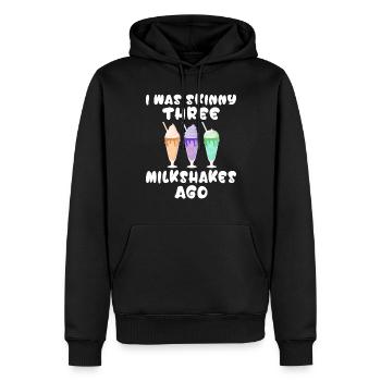 J’adore Milkshakes Milkshake Gift - Sweat à capuche Premium bio Homme - noir - Devant - Nico (187cm)