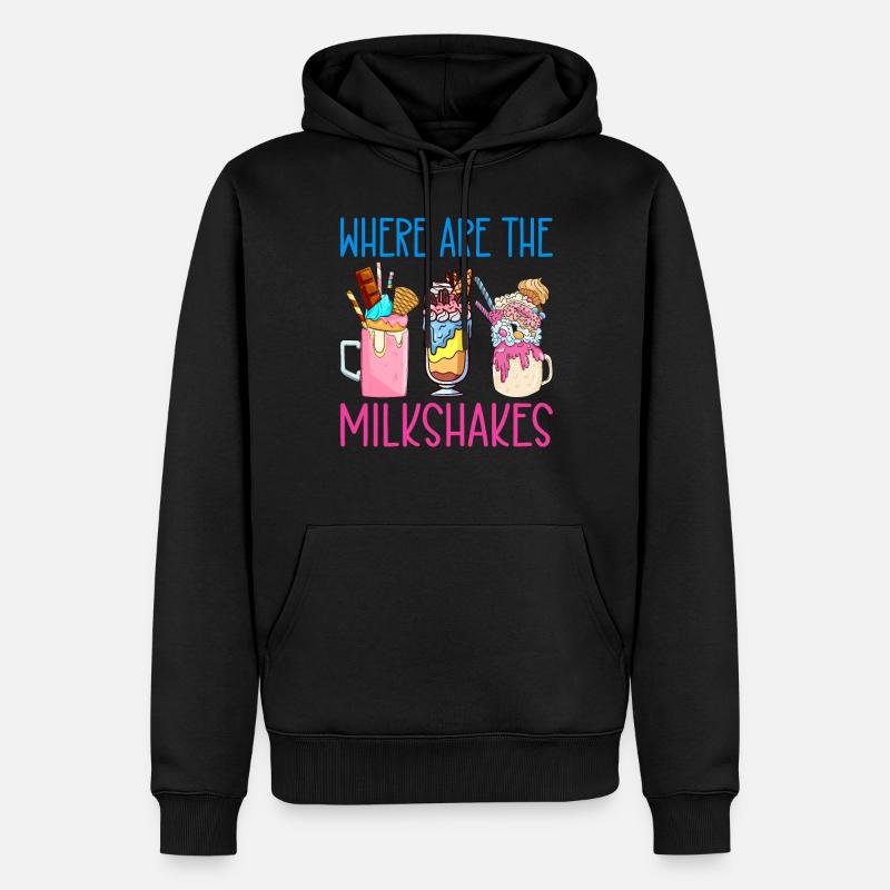 J’adore Milkshakes Milkshake Gift - Sweat à capuche Premium bio Homme - noir