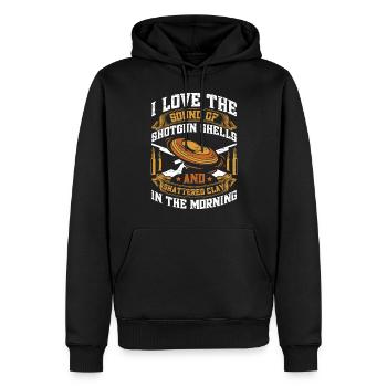 Tontaubenschießen & Lustige Sportschütze Tontauben - Männer Premium Bio Hoodie - Schwarz - Vorne - Nico (187cm)