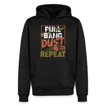 Clay Pigeon Shooting & Funny Sport Shooter Clay Pigeons - Sweat à capuche Premium bio Homme - noir - Devant - Nico (187cm)