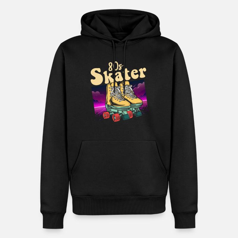 Inline Skater - Männer Premium Bio Hoodie - Schwarz