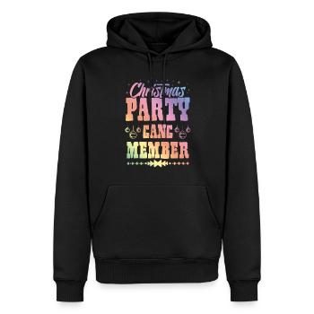 Christmas Party Gang Member - Männer Premium Bio Hoodie - Schwarz - Vorne - Nico (187cm)