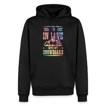 love Snowboarding - Männer Premium Bio Hoodie - Schwarz - Vorne - Nico (187cm)