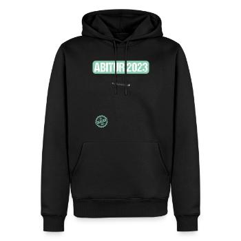Abitur Gymnasium Damen und Herren Abi 2023 - Männer Premium Bio Hoodie - Schwarz - Vorne - Nico (187cm)