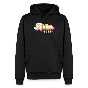 Abitur Gymnasium Damen und Herren Abi 2023 - Männer Premium Bio Hoodie - Schwarz - Vorne - Nico (187cm)