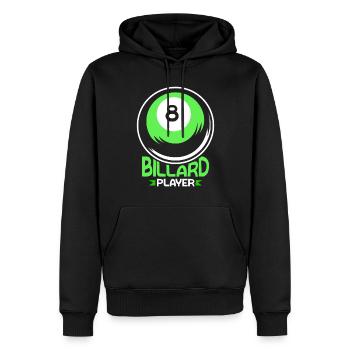Billiard Player Lovers Billiard Pool - Sweat à capuche Premium bio Homme - noir - Devant - Nico (187cm)