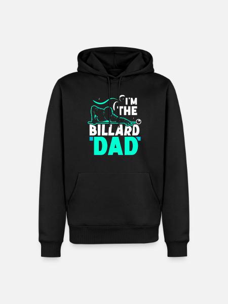 Ich Bin Der Billard-Dad Billiard Billard Pool - Männer Premium Bio Hoodie - Schwarz