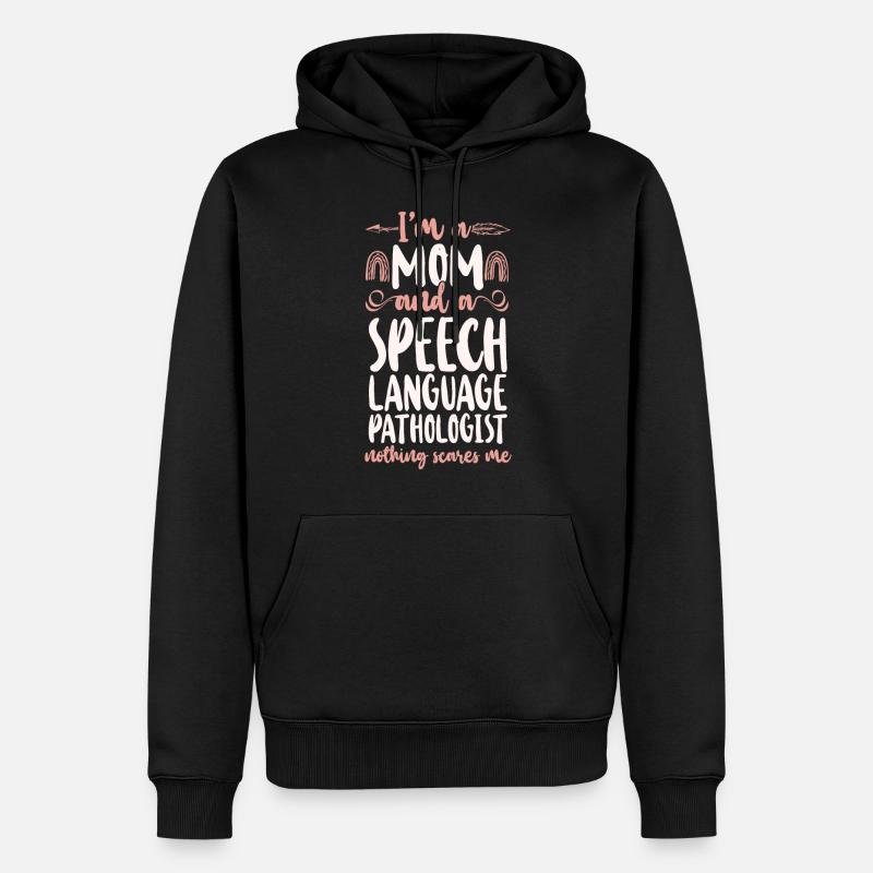 Assistant orthophoniste - Sweat à capuche Premium bio Homme - noir